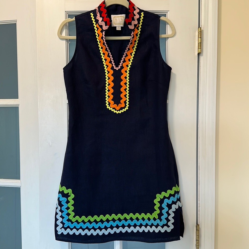 Sail to Sable Classic Tunic Dress - Size raimbow Ric Rac - Size XS